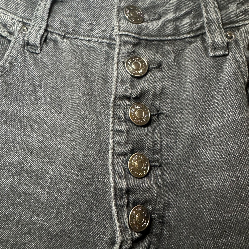 We The Free Black Distressed High Rise Jeans - Picture 3 of 6